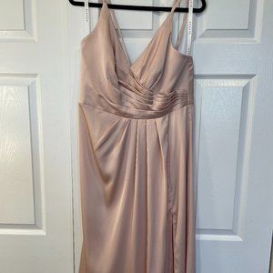 Azazie Aqua Stretch Satin A14